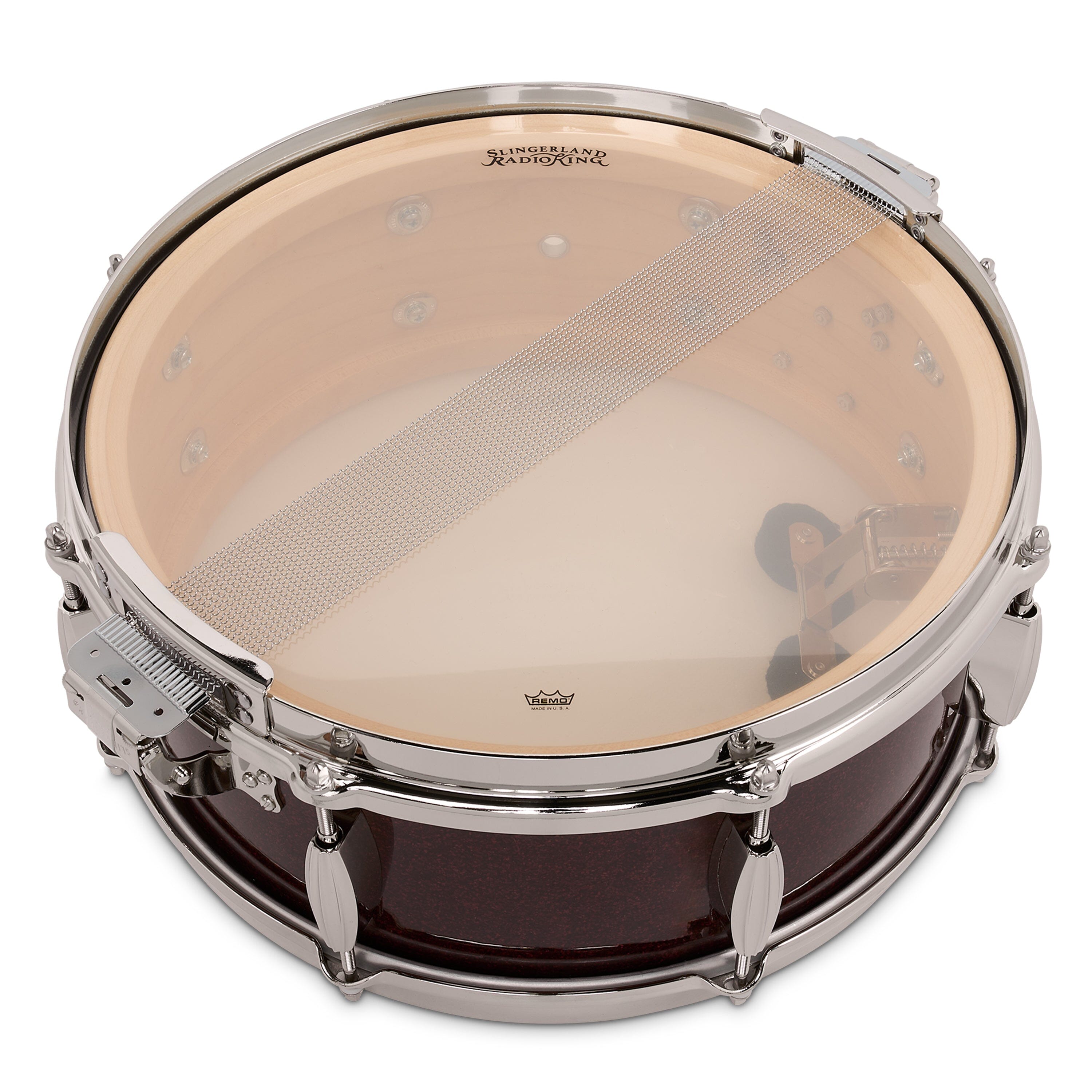 Slingerland Radio King 5.5x14 Solid Maple Snare, Maroon Glass (SLFP5514SMK665) NEW SNARE DRUMS Slingerland 