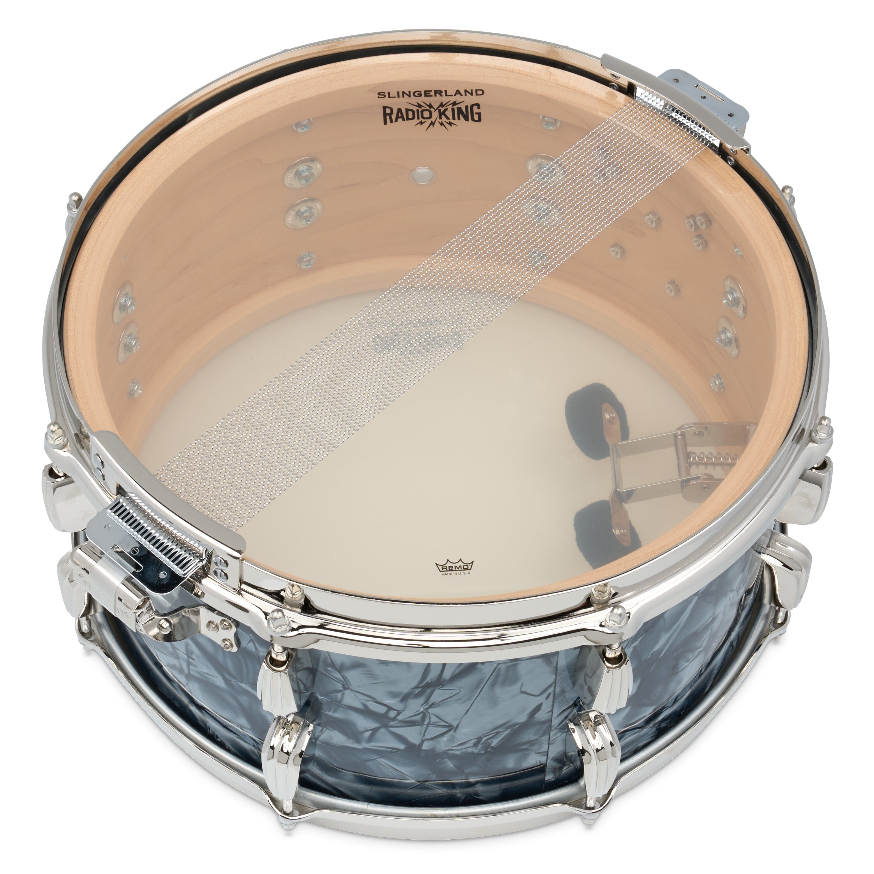 Slingerland Radio King 7x14 Solid Maple Snare, Black Diamond Pearl (SLFP0714SMK069) NEW SNARE DRUMS Slingerland 