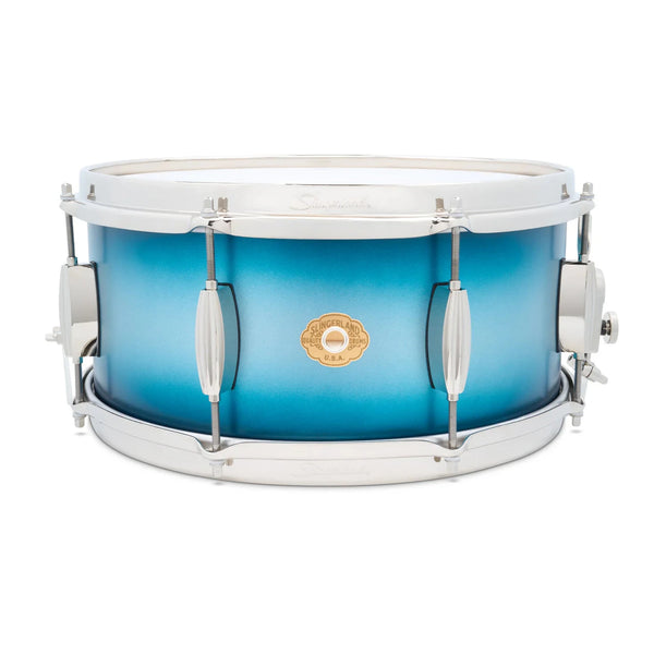 Slingerland Radio King Artist 6.5x14" Blue and Silver Lacquer Snare Drum (SLLS6514SSK371) NEW SNARE DRUMS Slingerland 