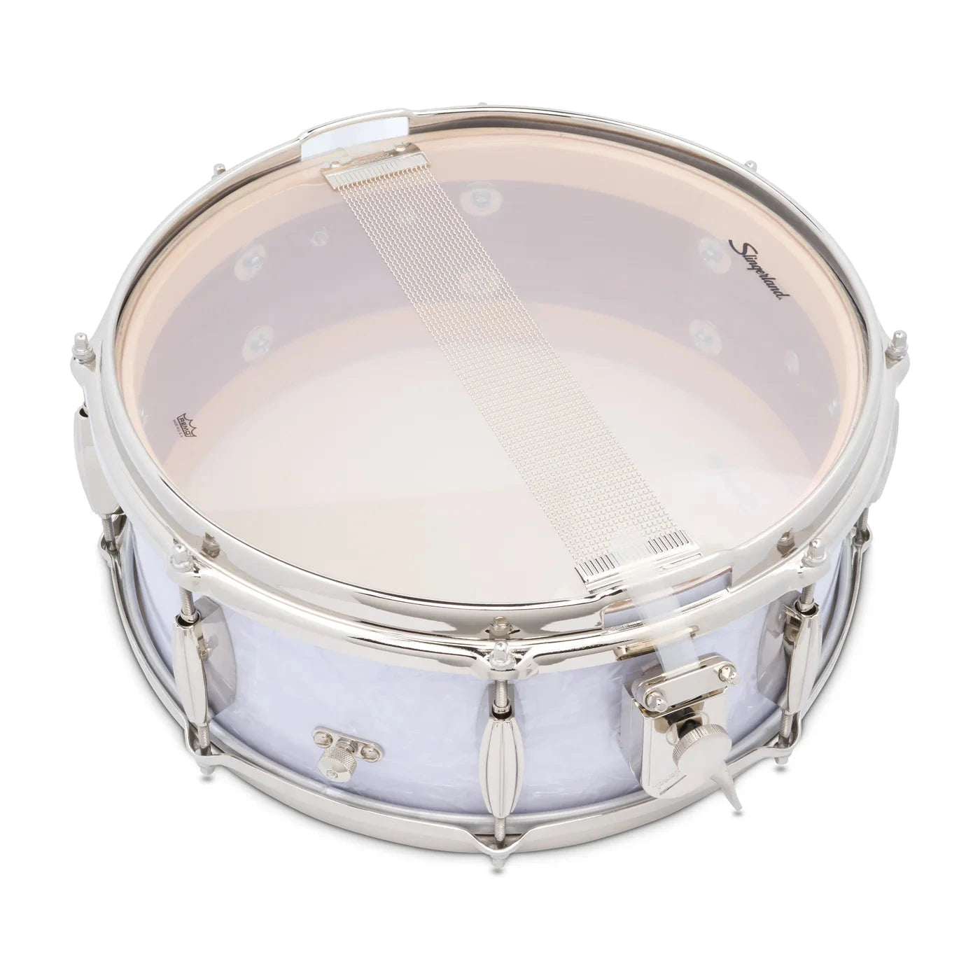 Slingerland Radio King Artist Snare Drum 14x5.5", White Marine Pearl (SLFP5514SSK016) NEW SNARE DRUMS Slingerland 