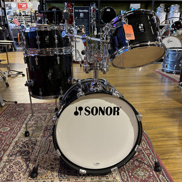Sonor AQ2 Bop Kit Transparent Black USED DRUM KIT Sonor 