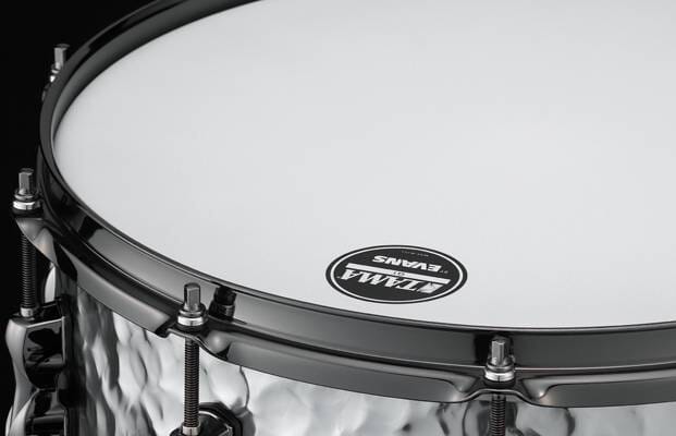 Tama 14" x 6" S.L.P. Expressive Hammered Steel Snare Drum (LST146H) NEW SNARE DRUMS Tama 