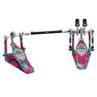 Thumbnail for TAMA 50th Anniversary Limited Edition Iron Cobra 900 Power Glide Double Bass Drum Pedal, Coral Swirl (HP900PWMCS) Drum Pedals Tama 