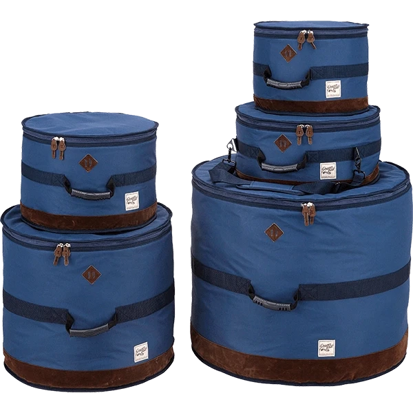 Tama Powerpad Designer 5-Piece Drum Bag Set, Navy Blue (TDSS52KNB) NEW CASES Tama 