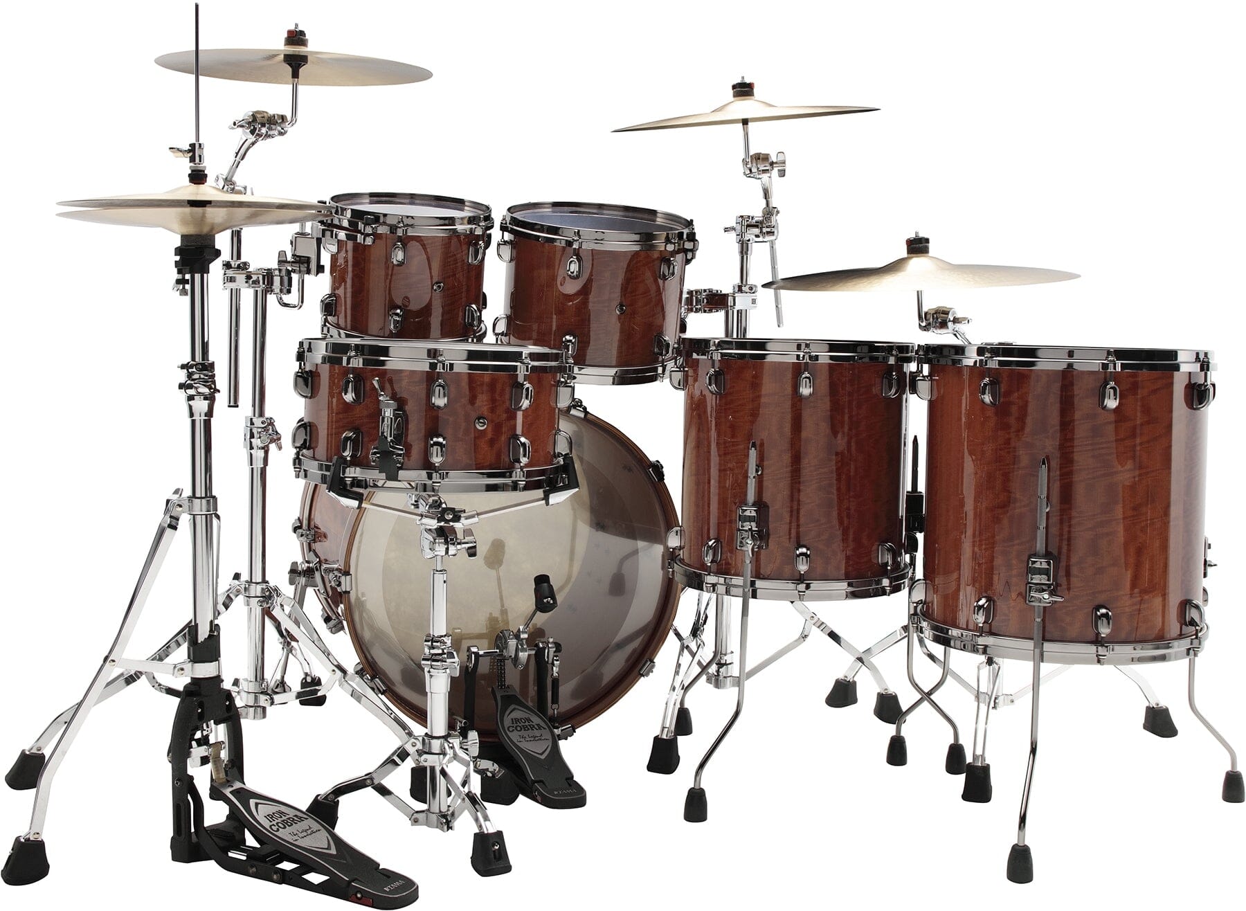 TAMA STARCLASSIC BUBINGA LIMITED FIGURED GLOSS AFRICAN CHERRY FINISH NEW DRUM KIT Tama 