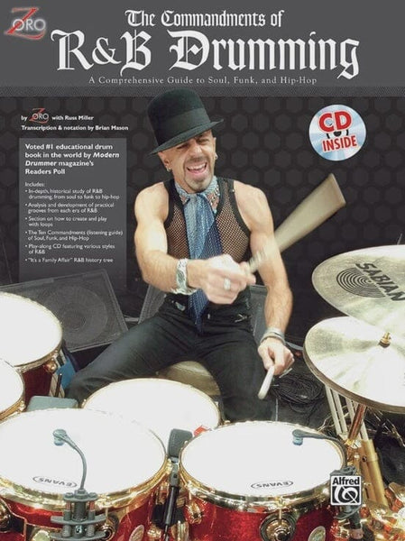 The Commandments of R&B Drumming, by Zoro, w/ Russ Miller (Used) BOOKS VIDEOS DVD MAGAZINE Alfred 