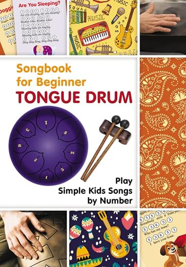 Songbook for Beginner Tongue Drum: play simple kids songs by number (2021)
