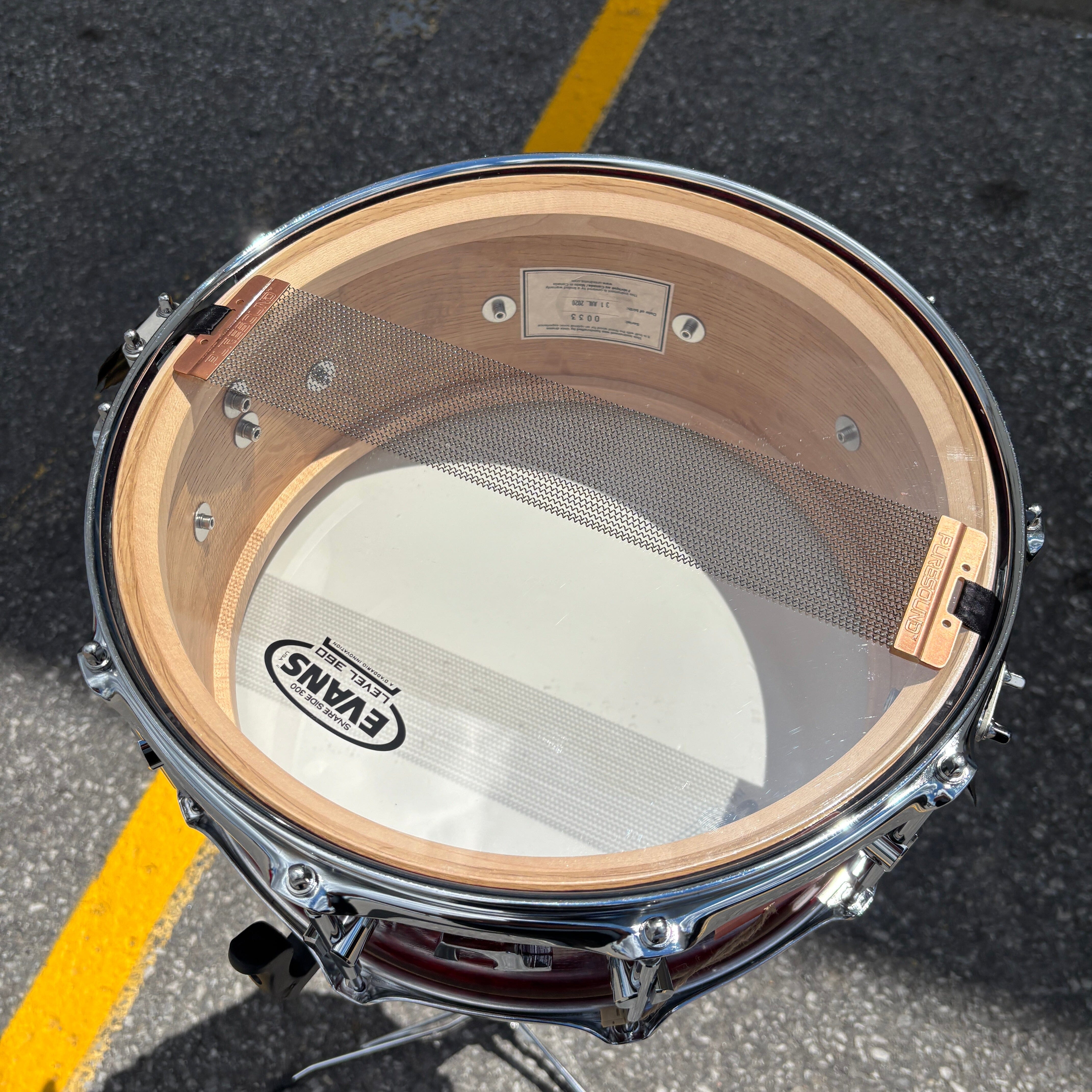 Unix Snares 6.5 x 14 Red Lacquer Solid Shell Steam Bent CONSIGNMENT DRUM KIT Unix 