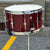 Unix Snares 8 x 14 Red Lacquer Solid Shell Steam Bent CONSIGNMENT DRUM KIT Unix 