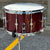 Unix Snares 8 x 14 Red Lacquer Solid Shell Steam Bent CONSIGNMENT DRUM KIT Unix 