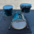 Used Canopus R.F.M. Bop Kit 18/12/14 Blue Oil Finish CONSIGNMENT DRUM KIT Canopus 