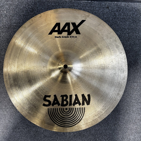 Used Sabian 16″ AAX Dark Crash USED SABIAN CYMBAL Sabian 