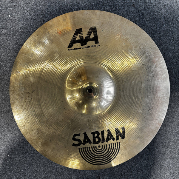 Used Sabian 18″ AA Medium Crash USED SABIAN CYMBAL Sabian 