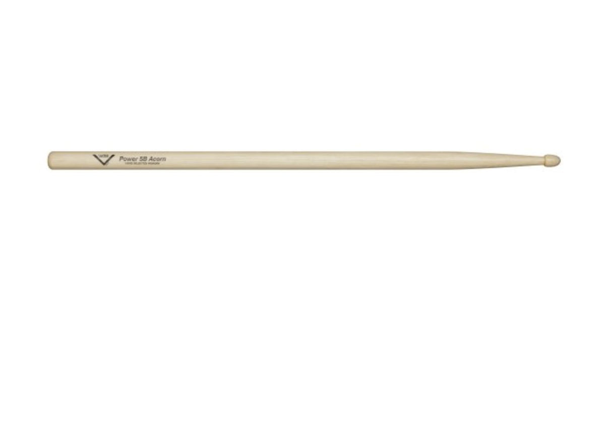 Vater 5B Power Acorn Tip Hickory Drum Sticks (VHP5BAW) DRUM STICKS vater 