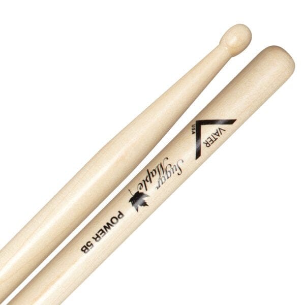 Vater Sugar Maple Power 5B Drum Sticks, Wood Tip (VSMP5BW) DRUM STICKS vater 