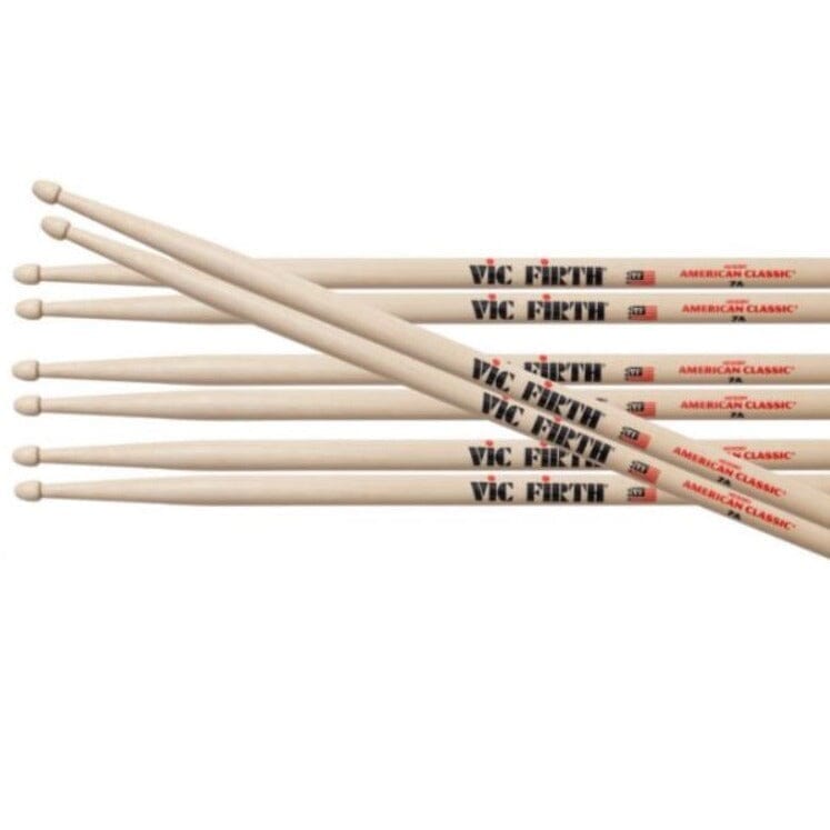 Vic Firth 7A Deal - Buy 3 pairs get 1 Pr Free! (P7A.3-7A.1) DRUM STICKS VICFIRTH 