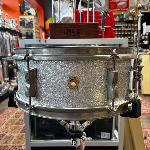 Vintage 1965 Ludwig Pioneer 5" x 14" Snare Drum – Silver Sparkle USED SNARE DRUMS LUDWIG 