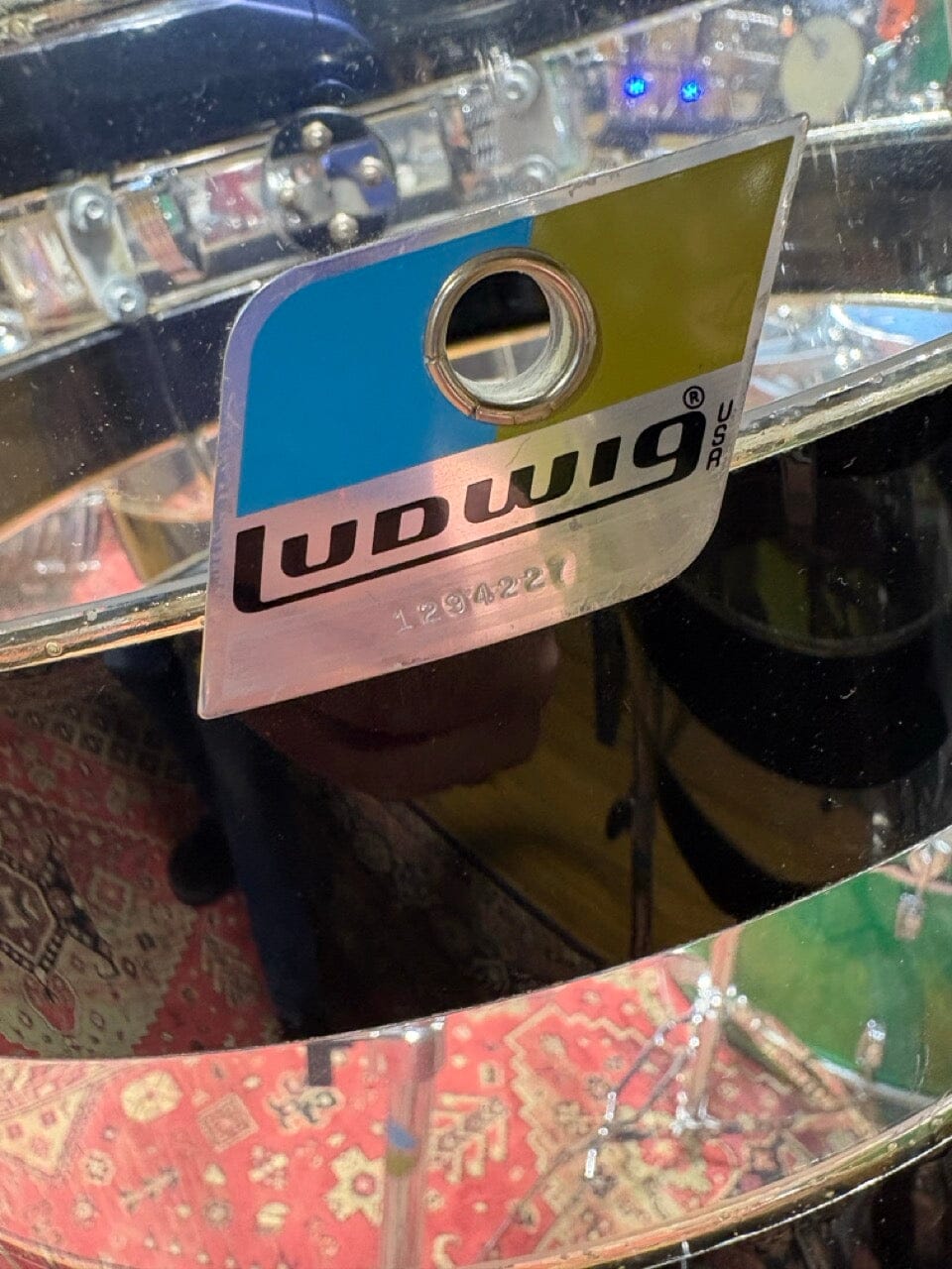 Vintage 1970's Ludwig Vistalite Pattern A Concert Toms – 13/14/15/16 with Stands CONSIGNMENT DRUM KIT LUDWIG 