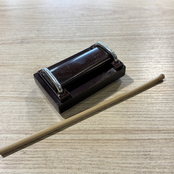 Vintage Chinese Hardwood Temple Block with Striker CONSIGNMENT PERCUSSION Not specified 