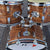 Vintage Early 1970s Rogers Fullerton Koa Drum Kit – 24/12/13/16 CONSIGNMENT DRUM KIT Rogers 