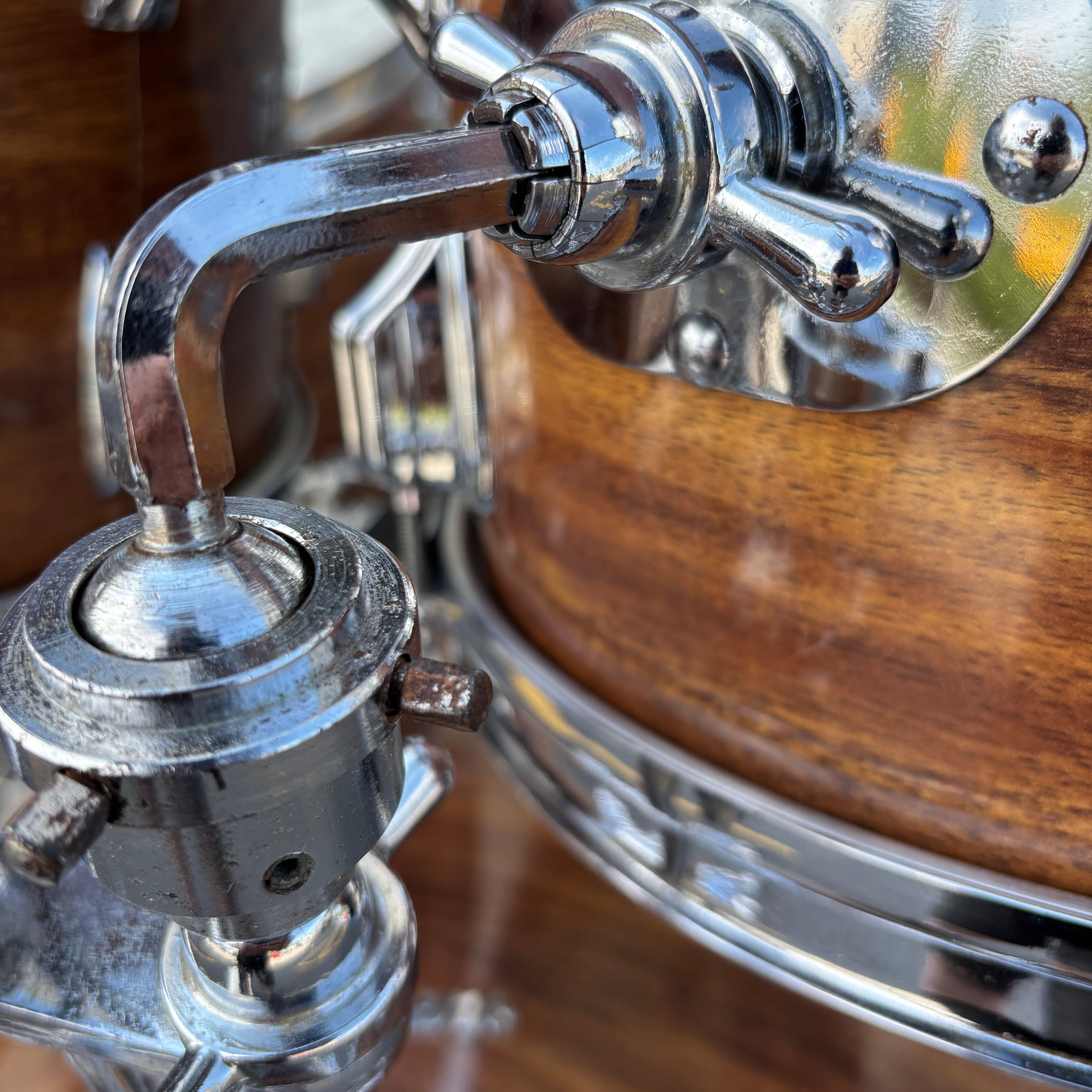 Vintage Early 1970s Rogers Fullerton Koa Drum Kit – 24/12/13/16 CONSIGNMENT DRUM KIT Rogers 