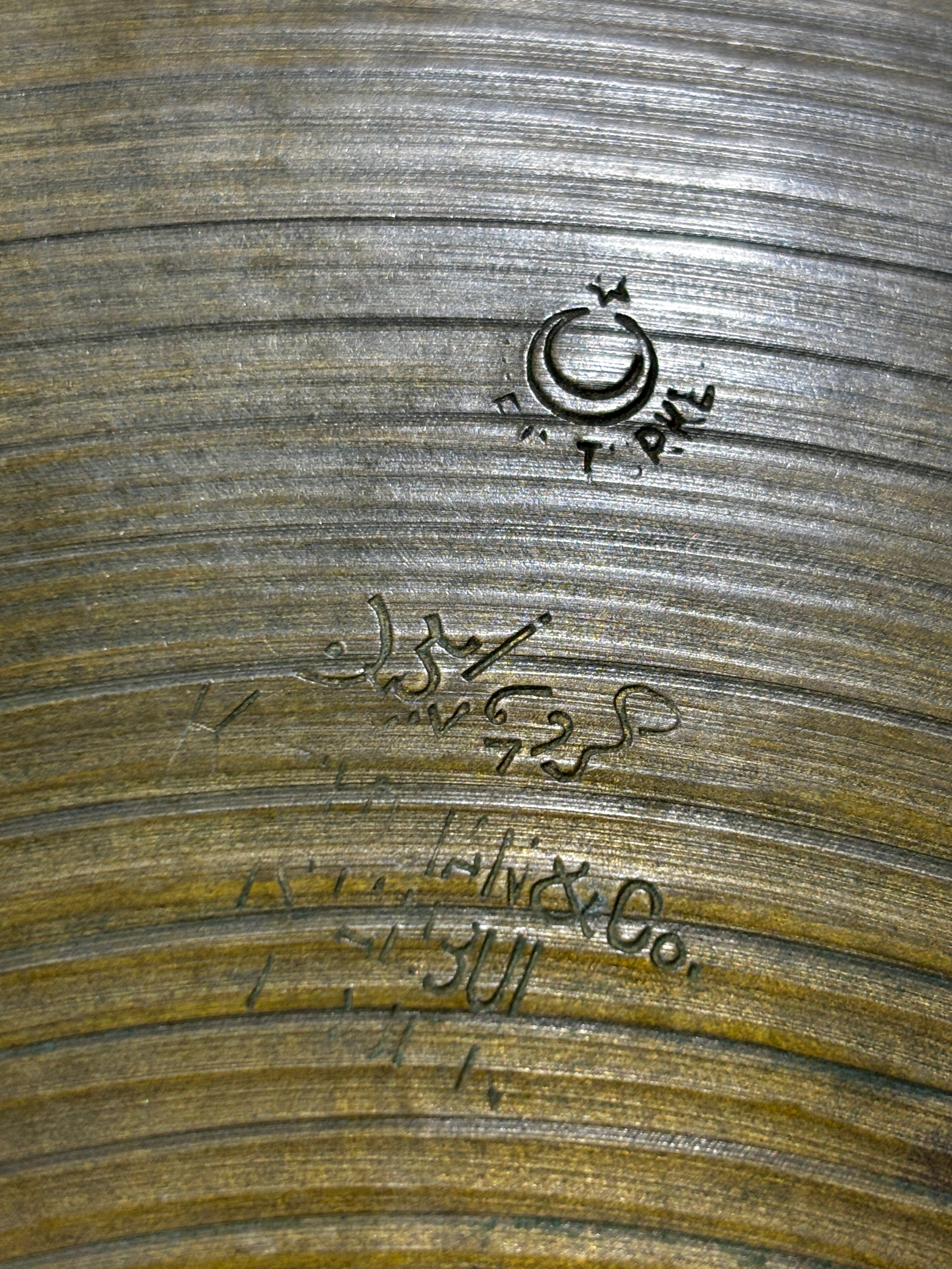 Vintage K. Zildjian Istanbul 14" Hi-Hats Old Stamp IVb, circa 1959 761/831gr CONSIGNMENT CYMBALS K Zildjian 