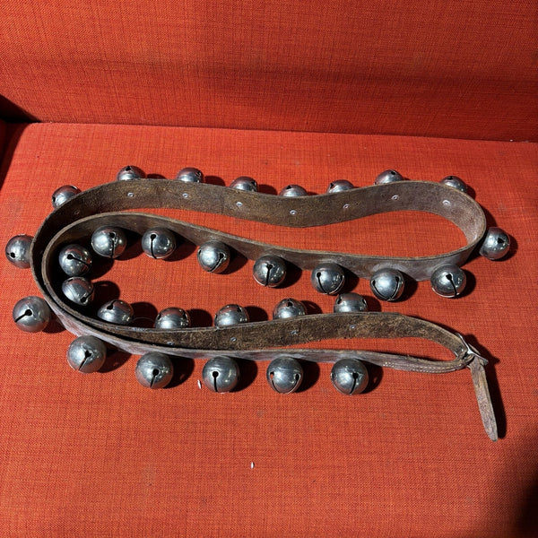 Vintage Leather Sleigh Bell Strap CONSIGNMENT PERCUSSION Not specified 