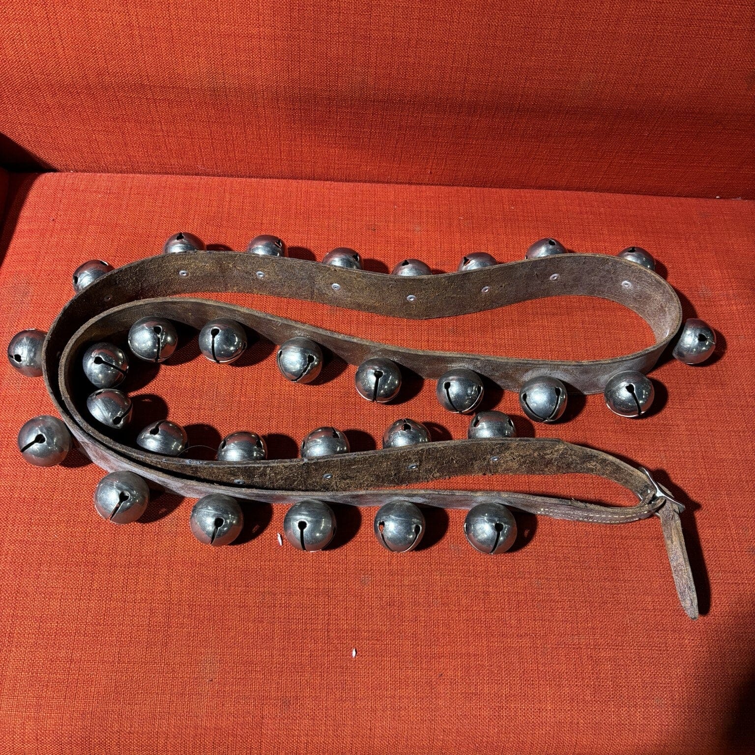 Vintage Leather Sleigh Bell Strap CONSIGNMENT PERCUSSION Not specified 
