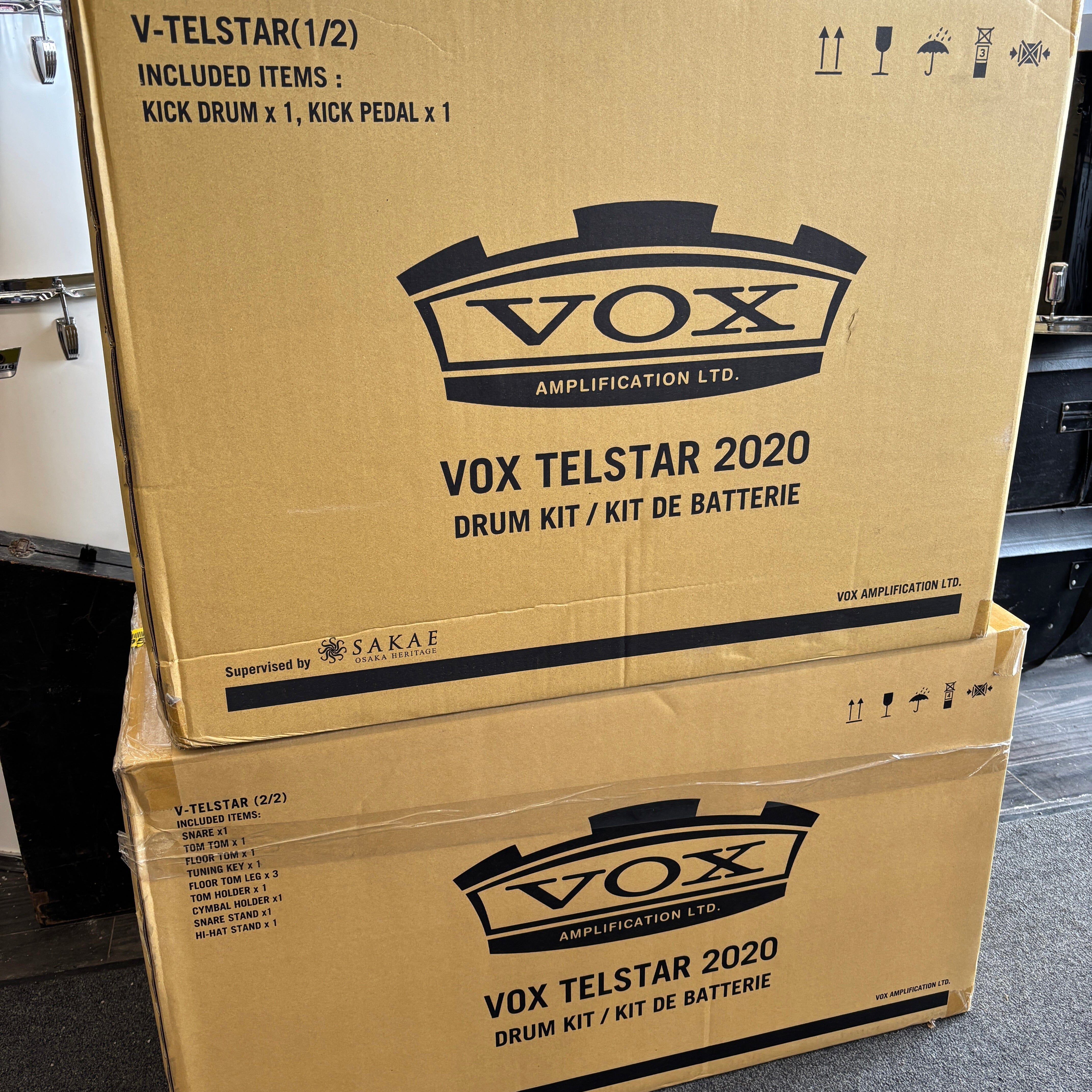 VOX Telstar 2020 Re-Issue in Silver Croco NOS CONSIGNMENT DRUM KIT vox 