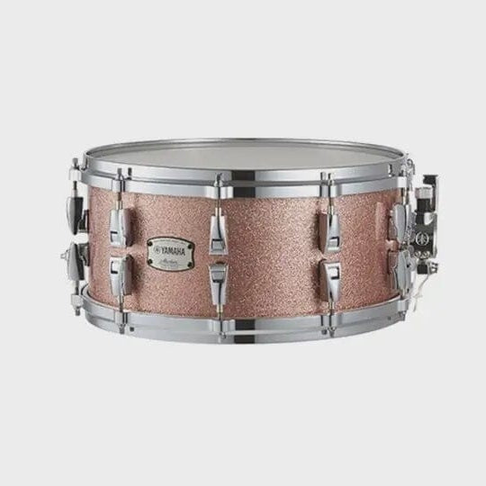Yamaha 14 x 6" Absolute Hybrid Maple Snare Drum, Pink Champagne Sparkle (AMS1460 PCS) NEW SNARE DRUMS Yamaha 