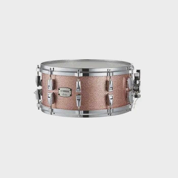 Yamaha 14 x 6" Absolute Hybrid Maple Snare Drum, Pink Champagne Sparkle (AMS1460 PCS) NEW SNARE DRUMS Yamaha 