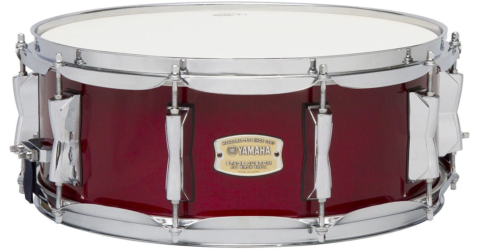 Yamaha 14x5.5 Stage Custom Birch Snare Drum, Cranberry (SBS1455CR) NEW SNARE DRUMS Yamaha 