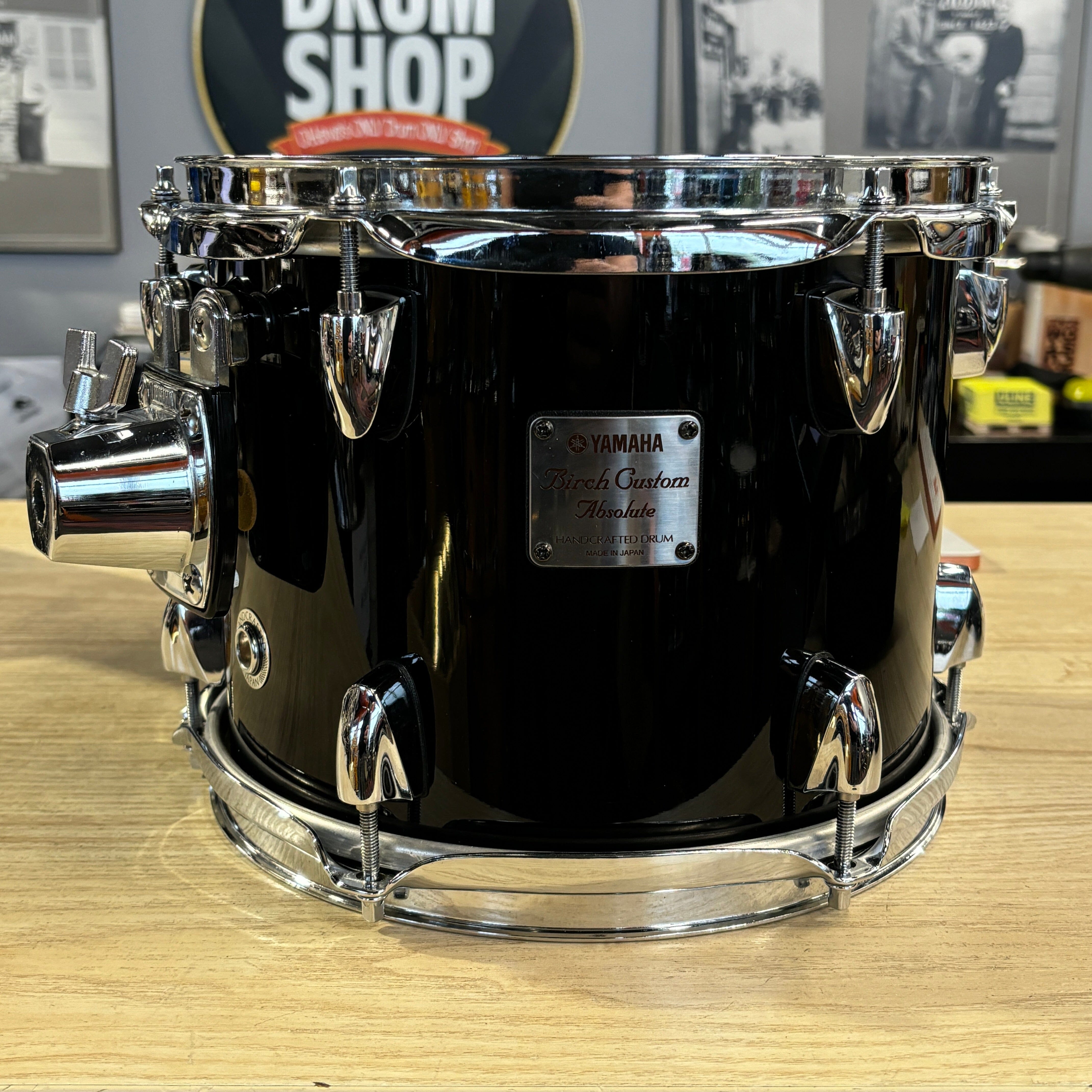 Yamaha Birch Custom Absolute Black 10 x 8 CONSIGNMENT DRUM KIT Yamaha 