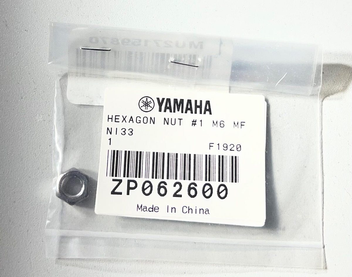 Yamaha Hexagon Nut #1 M6 MFNI33 (ZP062600) CUSTOM DRUM PARTS Yamaha 