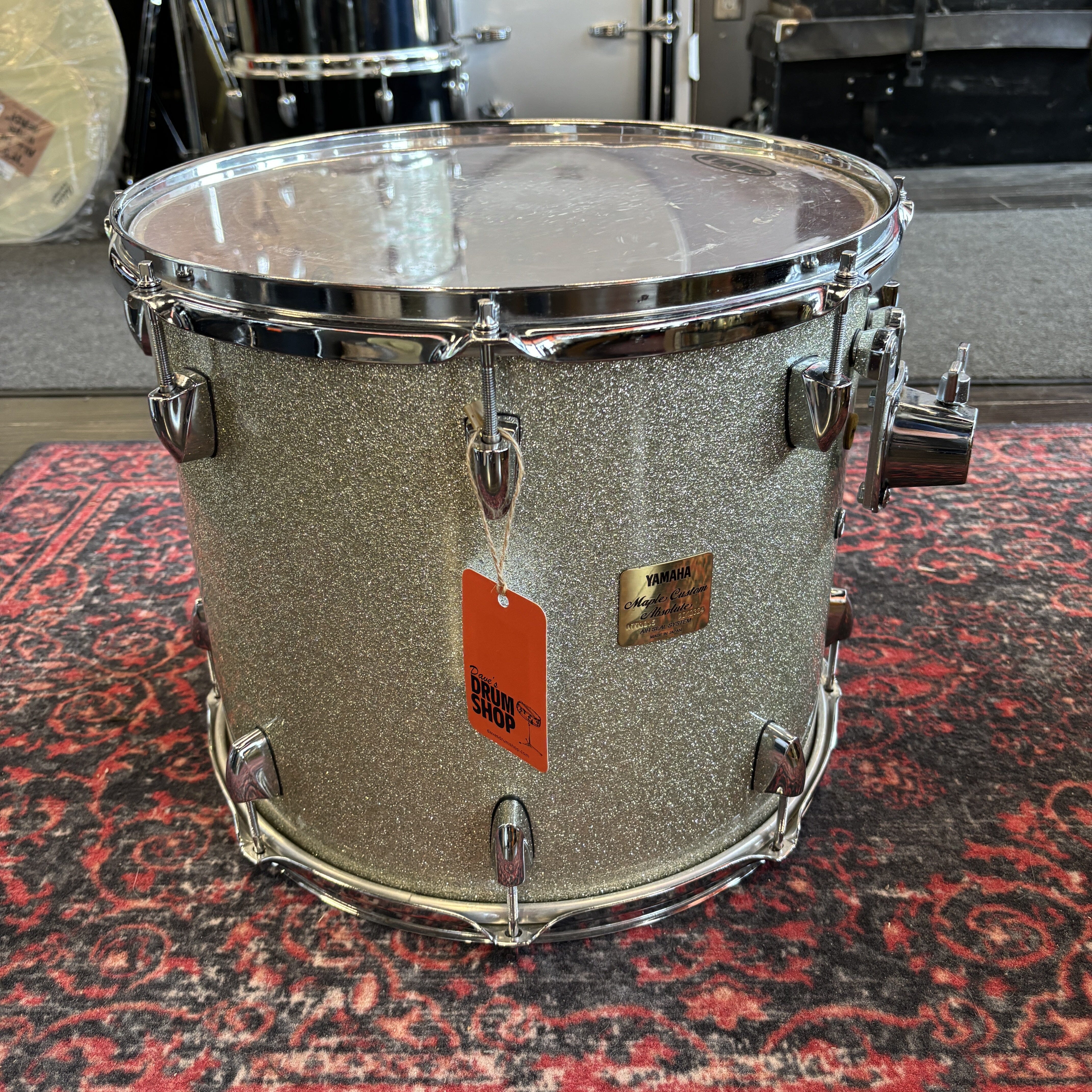 Yamaha Maple Custom Absolute 15" x 13" Silver Sparkle USED DRUM KIT Yamaha 