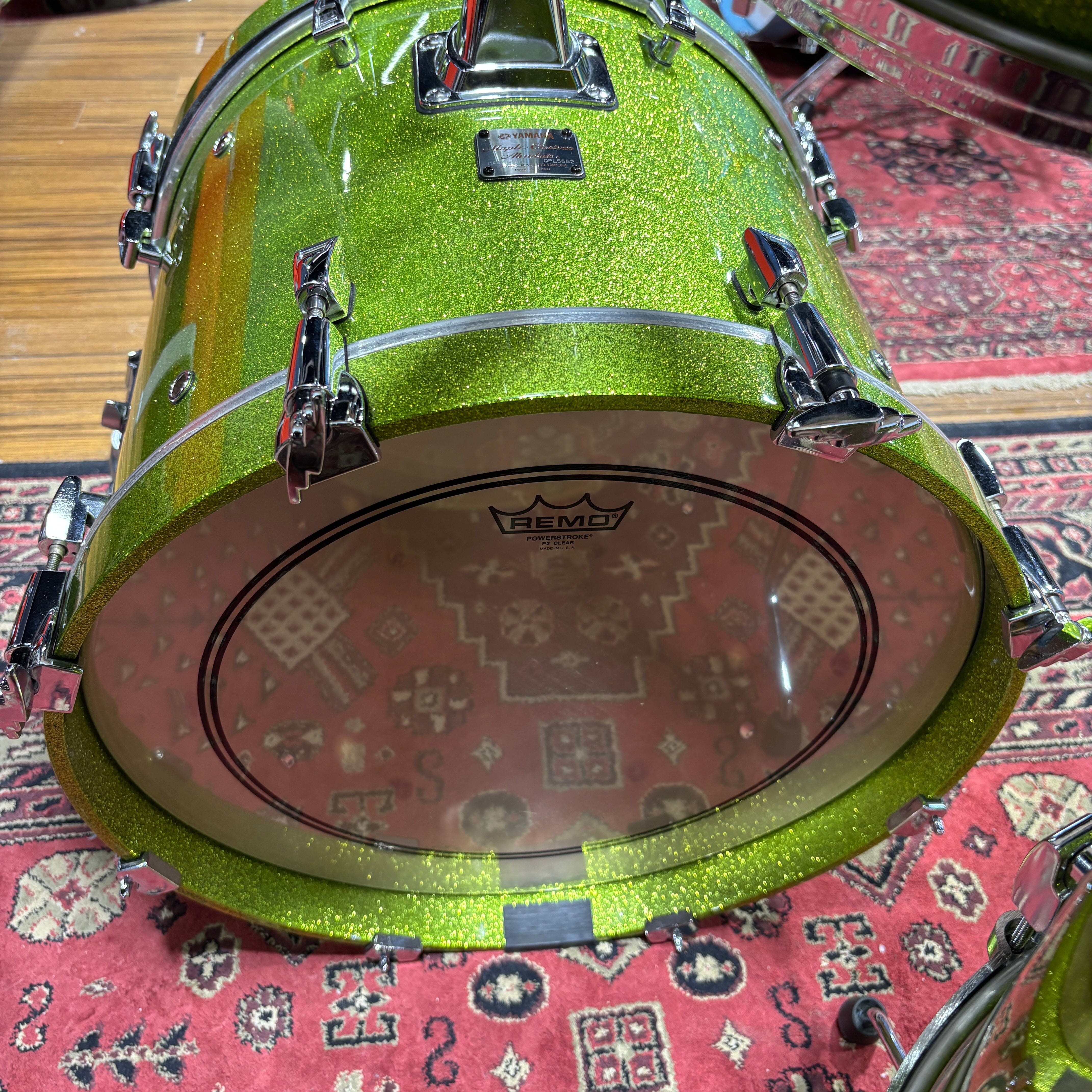 Yamaha Maple Custom Absolute White Grape Sparkle 18/10/12/14 CONSIGNMENT DRUM KIT Yamaha 