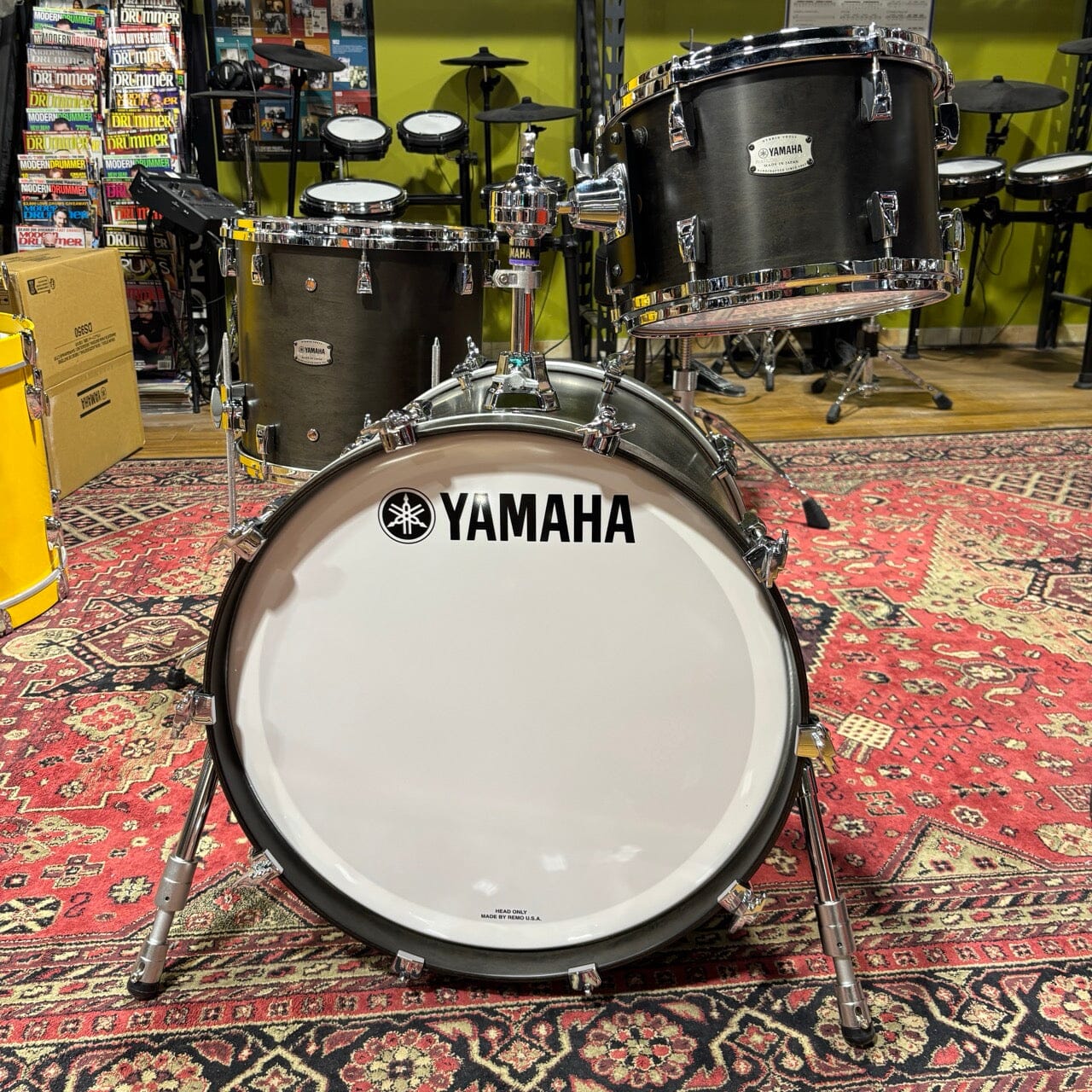 Yamaha PHX 20/12/14 Kit Maple Black NEW DRUM KIT Yamaha 