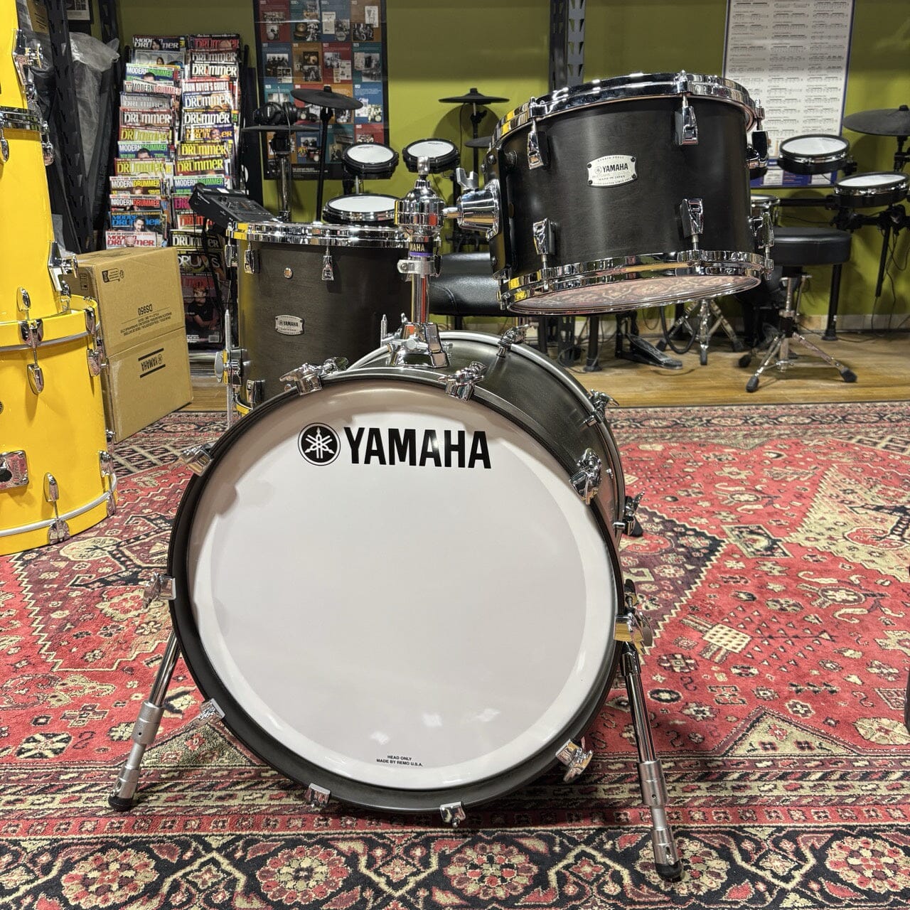 Yamaha PHX 20/12/14 Kit Maple Black NEW DRUM KIT Yamaha 