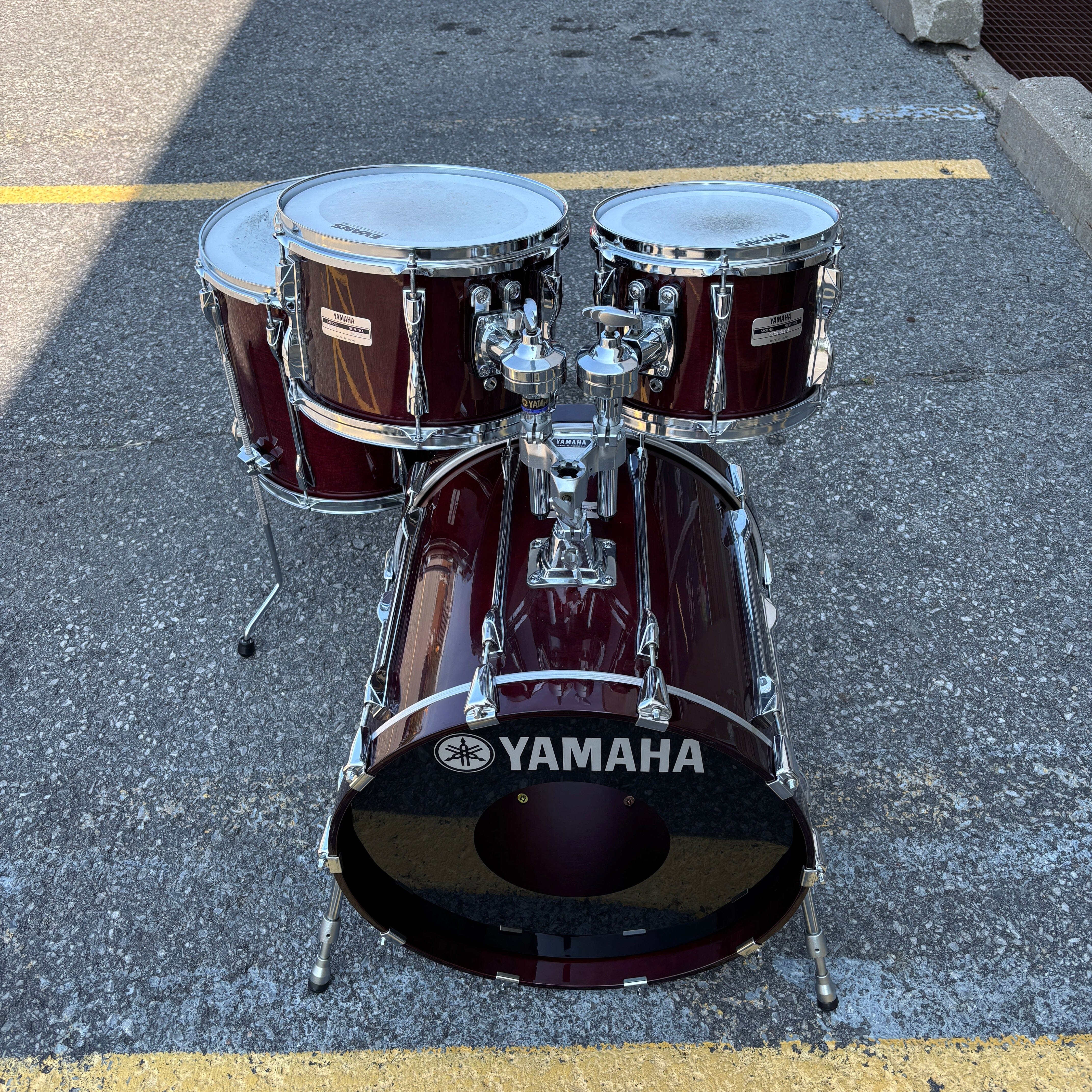 Yamaha Recording Custom 10/12/14/20 Cherry Lacquer MIJ CONSIGNMENT DRUM KIT Yamaha 