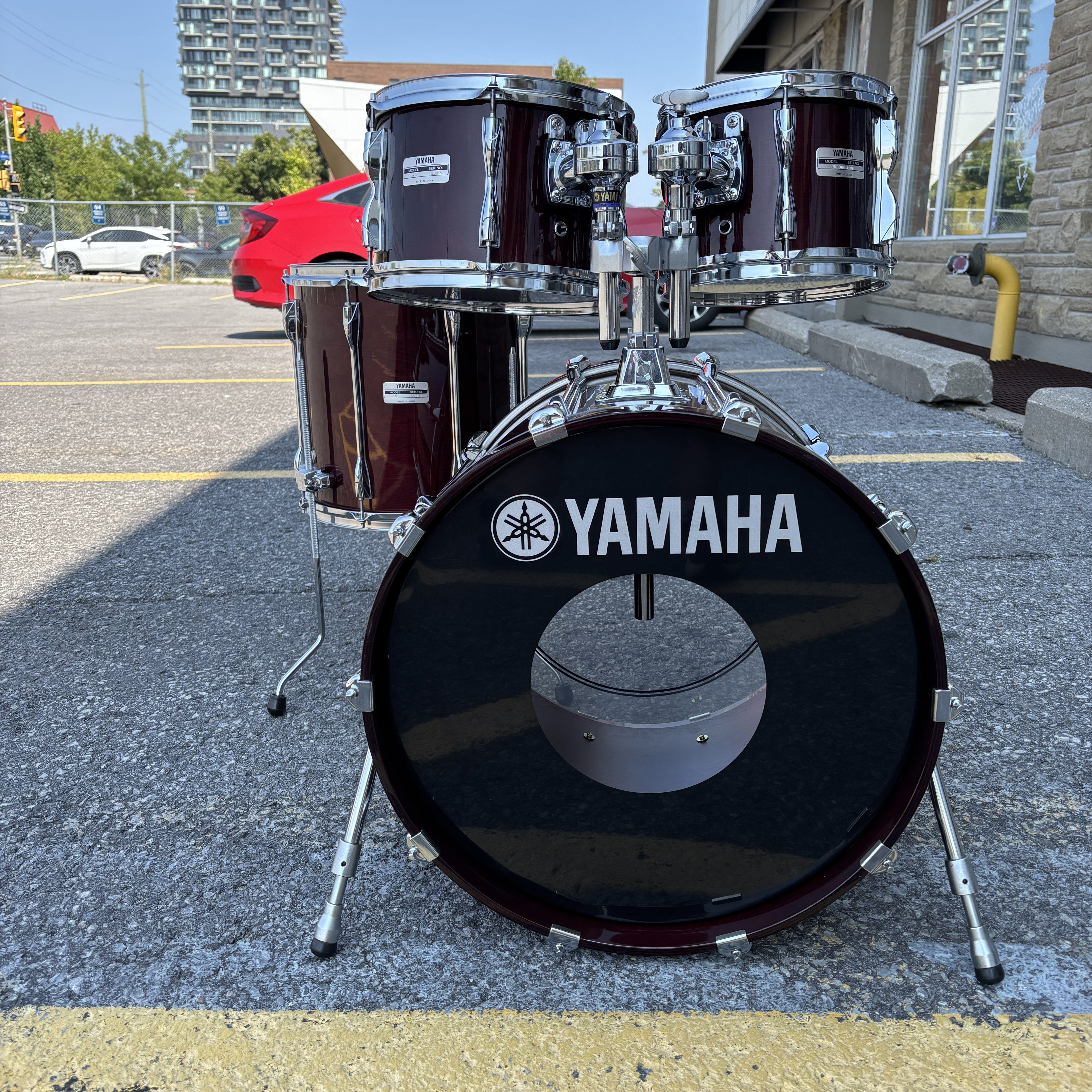 Yamaha Recording Custom 10/12/14/20 Cherry Lacquer MIJ CONSIGNMENT DRUM KIT Yamaha 
