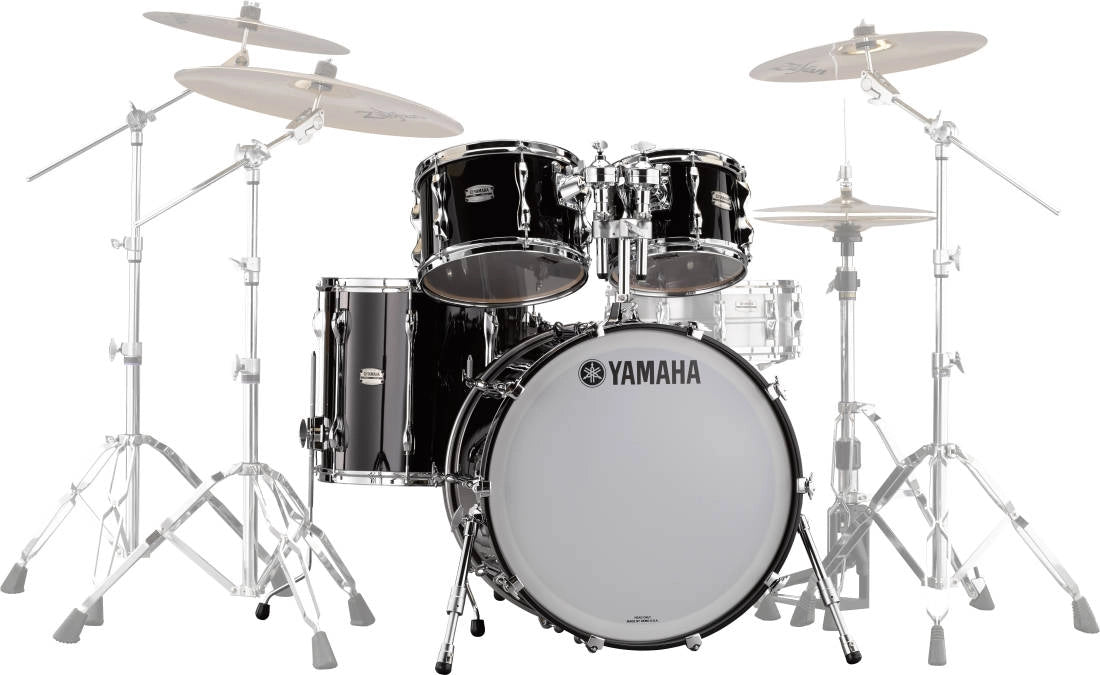 Yamaha Recording Custom 4-Piece Shell Pack 22,10,12,16 - Black (RC2F40 SOB) NEW DRUM KIT Yamaha 