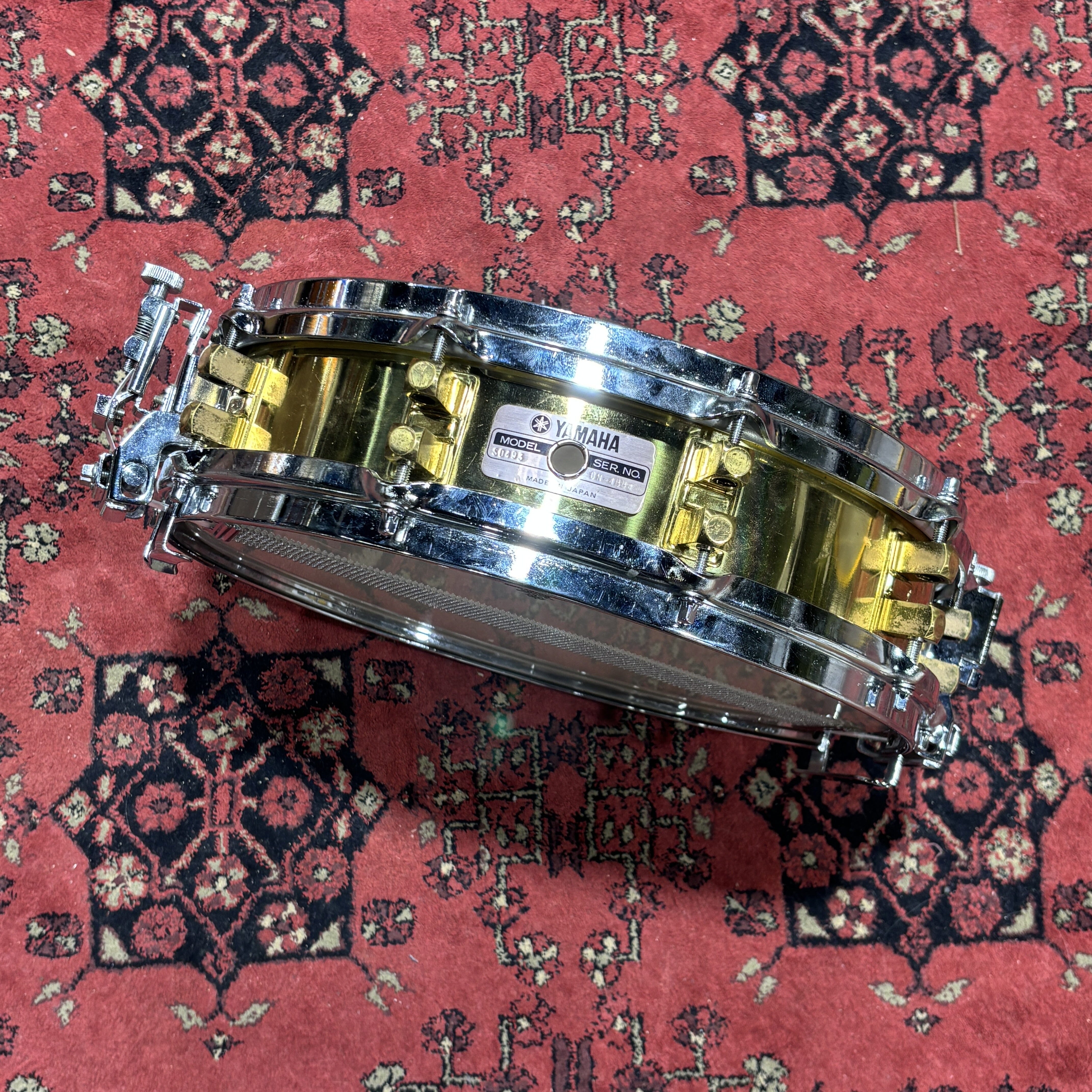 Yamaha SD-493 Brass Piccolo Snare Drum 14x3.5 Made in Japan 1988 CONSIGNMENT DRUM KIT Yamaha 