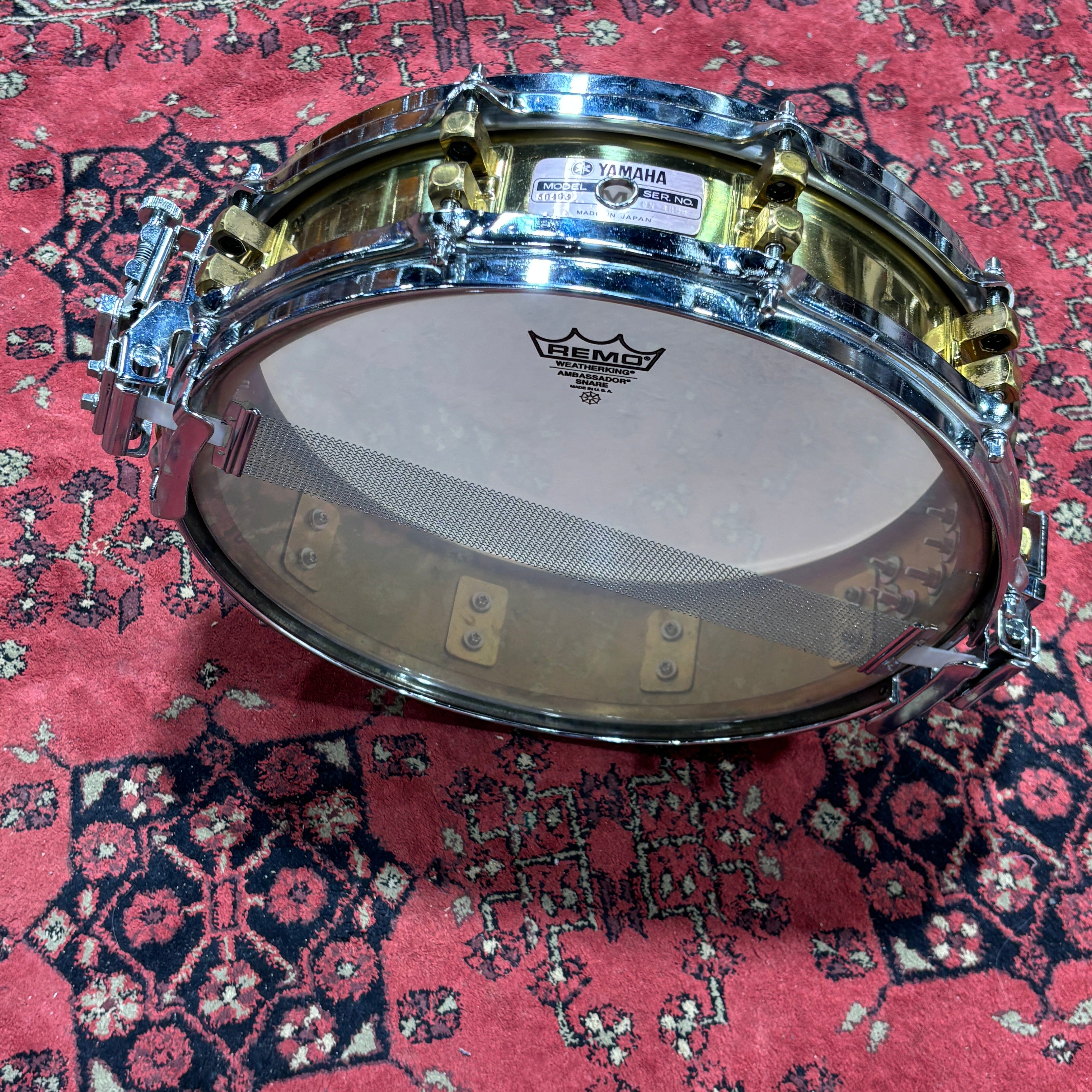 Yamaha SD-493 Brass Piccolo Snare Drum 14x3.5 Made in Japan 1988 CONSIGNMENT DRUM KIT Yamaha 