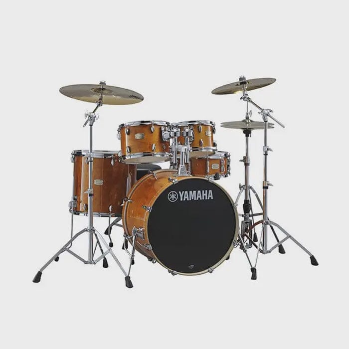 Yamaha Stage Custom Birch 5 piece Drum Shell Pack w/ Hardware, Honey Amber (SBP0F5HA) NEW DRUM KIT Yamaha 