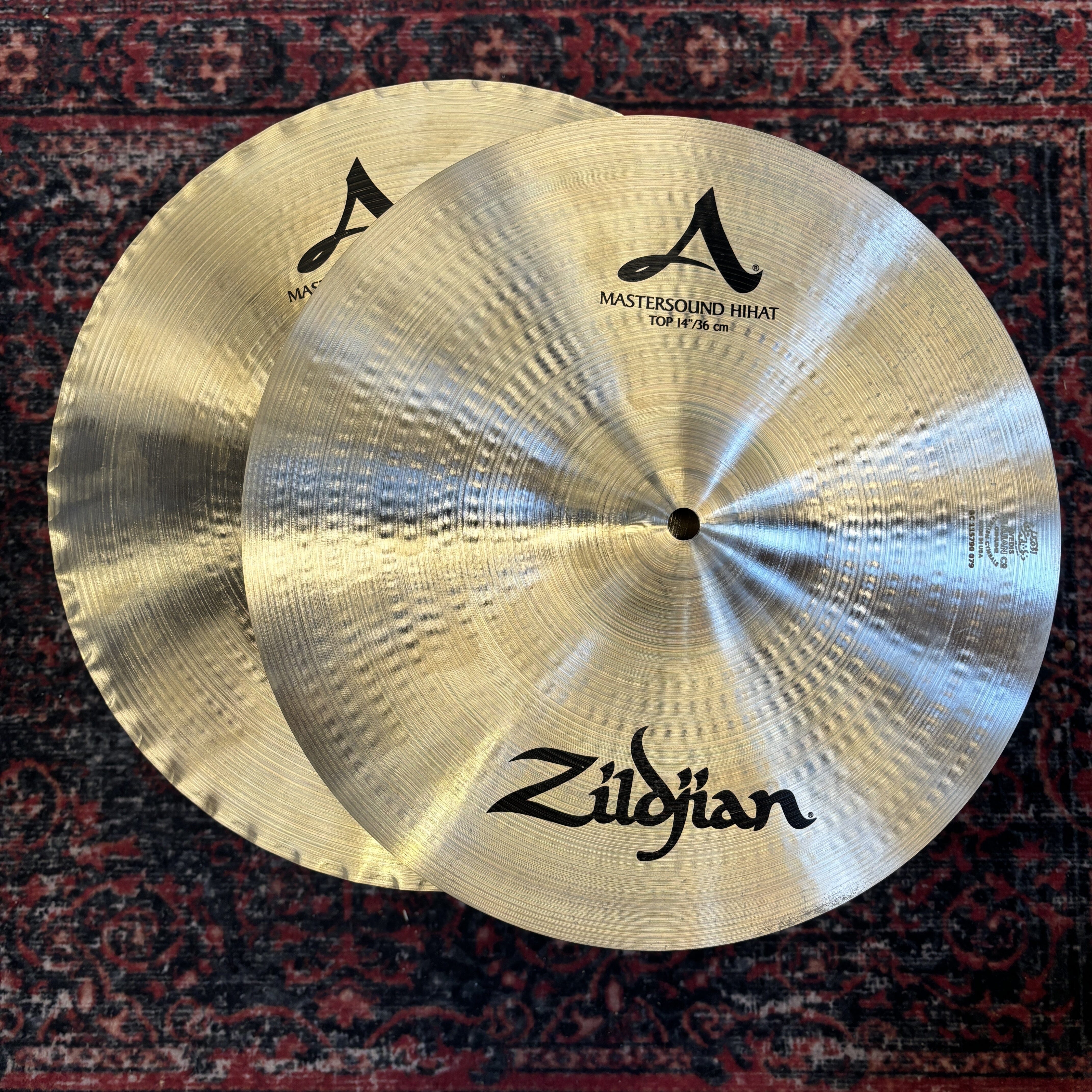 ZILDJIAN 14" A MASTERSOUND HIHAT DEMO NEW ZILDJIAN CYMBALS Zildjian 