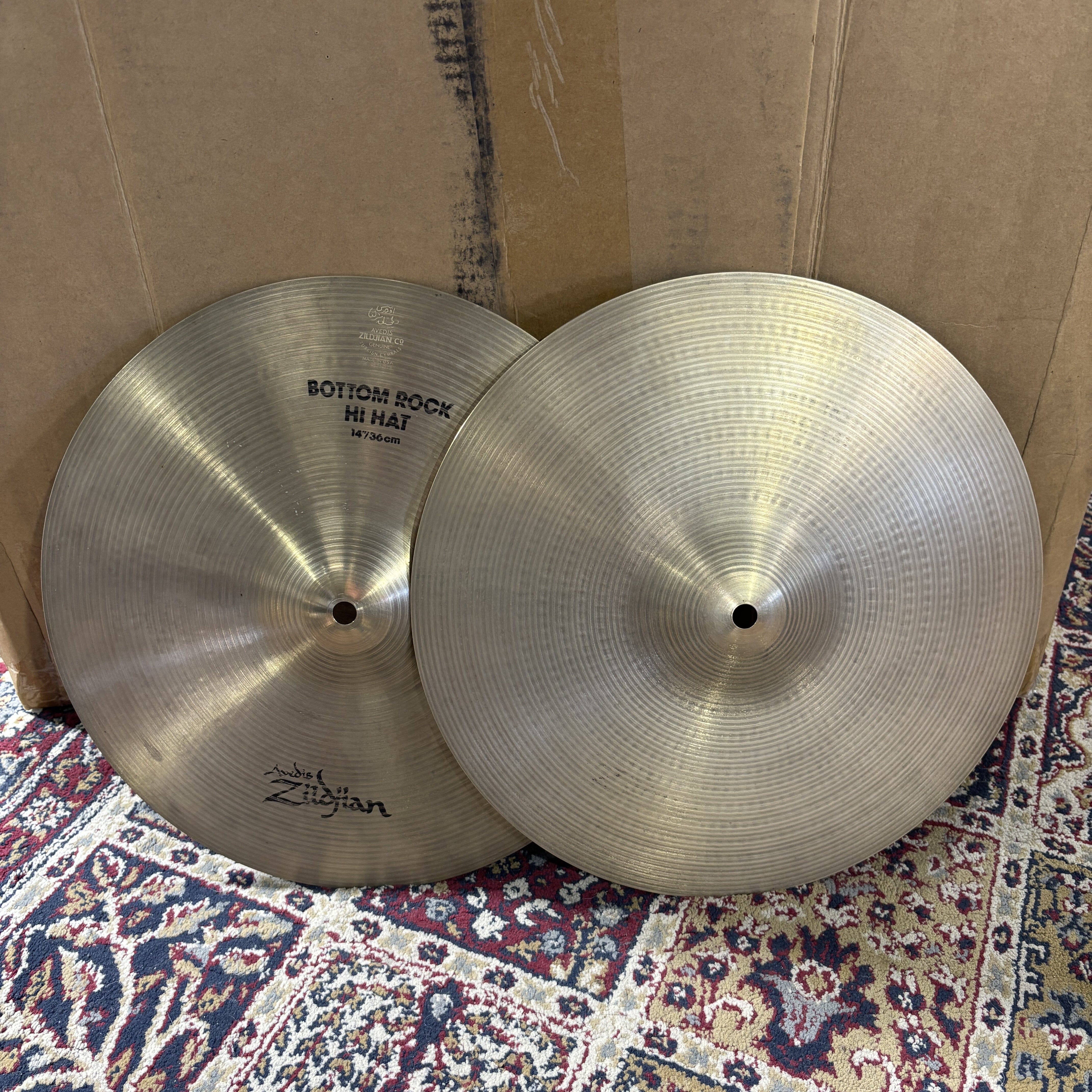 Zildjian 14" Rock Hi-Hats 1995 USED ZILDJIAN CYMBALS Zildjian 