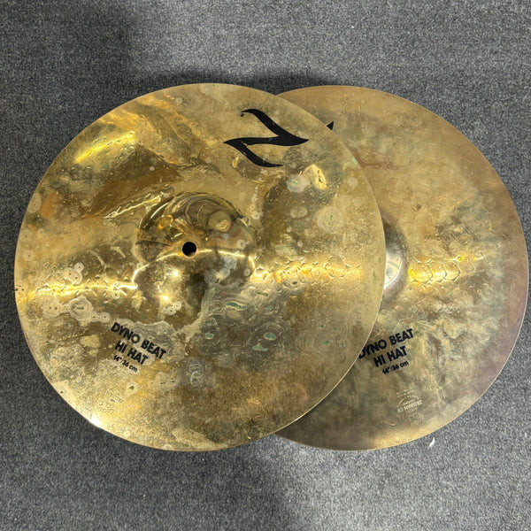 Zildjian 14" Z Dyno Beat Hi Hats (1990s) USED ZILDJIAN CYMBALS Zildjian 