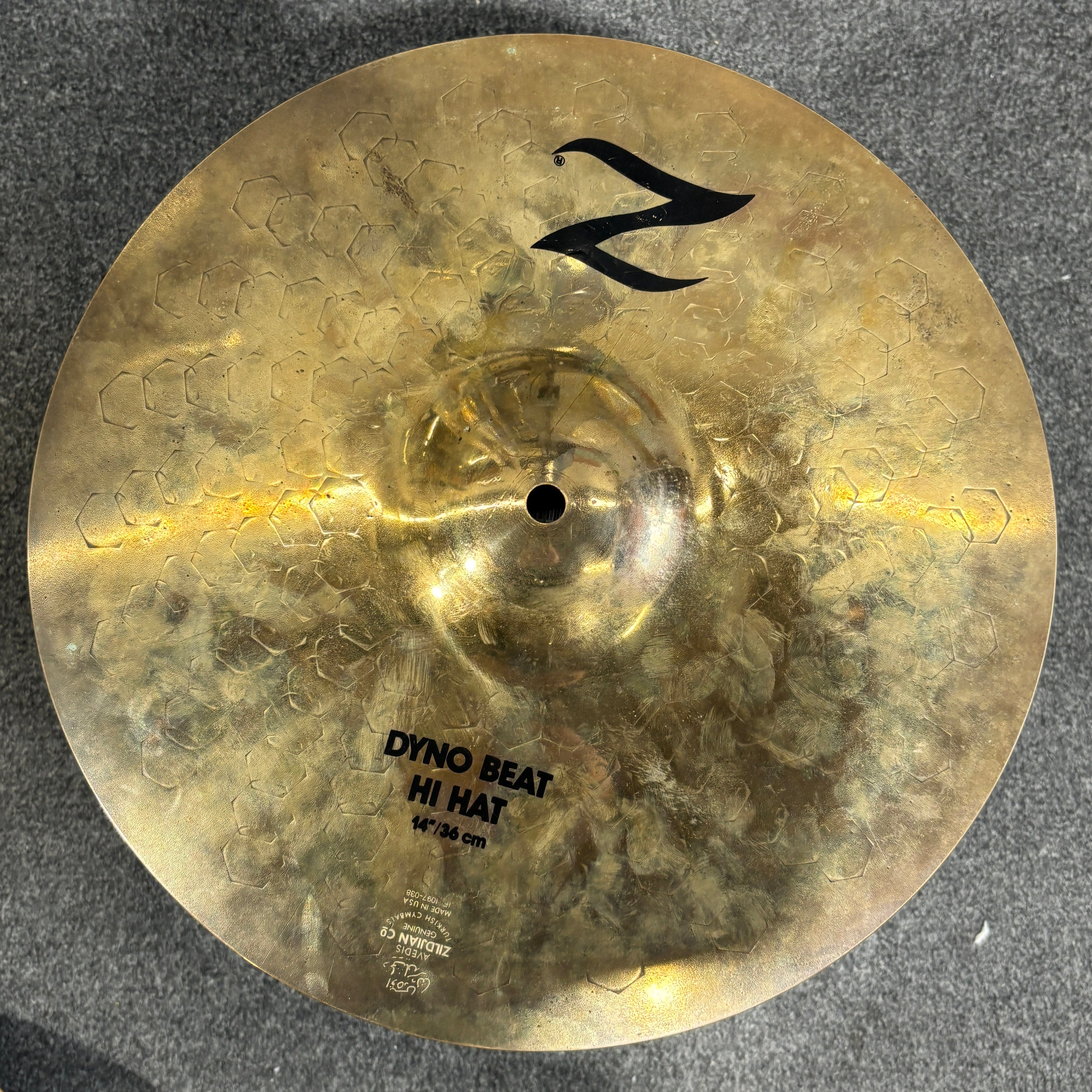 Zildjian 14" Z Dyno Beat Hi Hats (1990s) USED ZILDJIAN CYMBALS Zildjian 