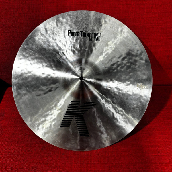 Zildjian 18" K Paper Thin Crash in excellent used condition USED ZILDJIAN CYMBALS ZILDJIAN 
