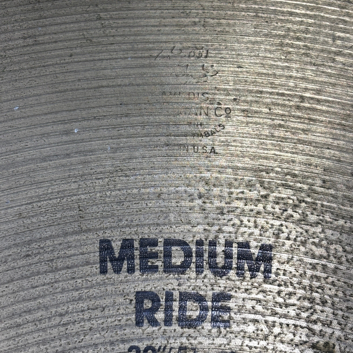 Zildjian 20" A Medium Ride 1980s Made in USA USED ZILDJIAN CYMBALS Zildjian 